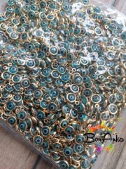 (5 adet) Çift Yönlü Tek Kulplu Turkuaz Nazar Model Sallantı Aparat