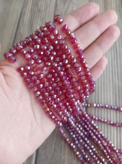 1 Dizi - 6 mm Kristal Cam Boncuk - 052