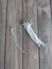 (1 adet) Beyaz Renk, Gümüş Uçlu, Kore Asansörlü Bileklik - 001