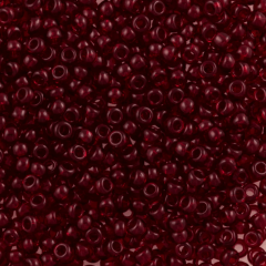 (90120 - Şeffaf Koyu Kırmızı) 5 gram Kum Boncuk