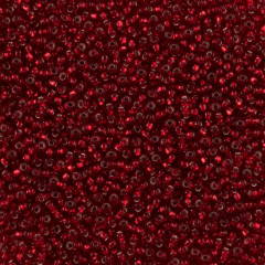 (97090 - Gümüş Kaplamalı Kırmızı) 5 gram Kum Boncuk