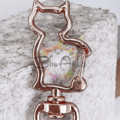 (1 adet) Rose Renk Kedi Model Anahtarlık