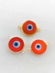 Çift Kulplu Murano Nazar Boncuk (20 MM * 20 MM) (1 ADET) No:16