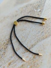 010 - Gold Uçlu Asansörlü Bileklik