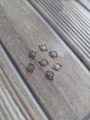 316 L Çelik Beyaz Çift Kulplu Yuvarlak İçi Yonca