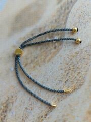 024 - Gold Uçlu Asansörlü Bileklik