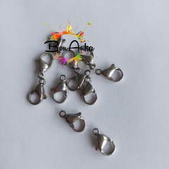 (5 adet) 316 L Çelik Beyaz 502 Papağan Klips