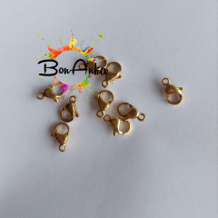 (5 adet) 316 L Çelik Sarı 501 Papağan Klips