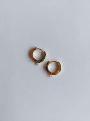 (1 Çift - 2 Adet) 316 L Çelik Sarı Küpe Klipsi