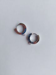 (1 Çift - 2 Adet) 316 L Çelik Beyaz Küpe Klipsi