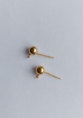 316 L Çelik Sarı Top Küpe Klipsi