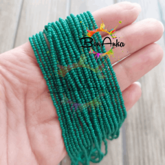 Preciosa 11/0 Gram Kum Boncuk 53240 Opak Koyu Yeşil 5 gr