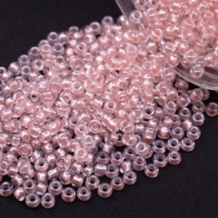 (382PP - Şeffaf Pembe) 5 gram Kum Boncuk