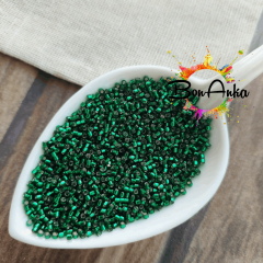 Miyuki Delica 11/0 DB0148 (051) Gümüş Kap. Zümrüt Boncuk 5 g