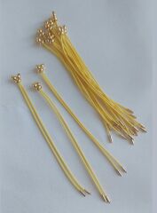 (1 adet) Sarı Renk, Gold Uçlu, Kore Asansörlü Bileklik - 005