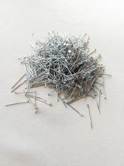 (2 cm - 10 Gram) Gümüş Renk Düz Başlı Pirinç Takı Çivisi