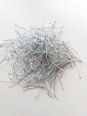 (5 cm - 10 Gram) Gümüş Renk Düz Başlı Pirinç Takı Çivisi