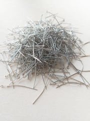 (4 cm - 10 Gram) Nikel Renk Halka Başlı Pirinç Takı Çivisi