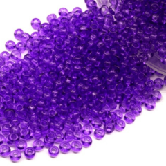 (01623 - Şeffaf Mor) 5 gram Kum Boncuk