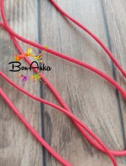 (1 metre) Açık Kırmızı Renk, 3.5 mm Paracord İp - (004)