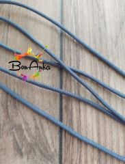 (1 metre) Koyu Gri Renk, 3,5 mm Paracord İp - (007)