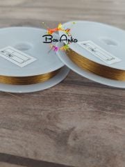 0,30 mm Altın Çelik Tel Boncuk Teli 25 Metre 1 adet