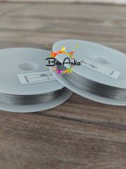 0,30 mm Gümüş Çelik Tel Boncuk Teli 25 Metre 1 adet