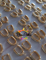 ( 1 çift - 2 adet ) Altın Kaplama Küpe Klipsi