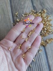 (5 çift - 10 adet) 316 L Çelik Sarı Renk Düğüm Kapama