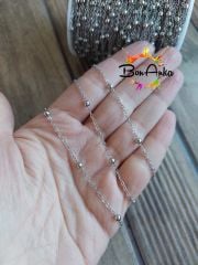 (1 metre) 316 L 235 sf Çelik Beyaz Toplu Zincir