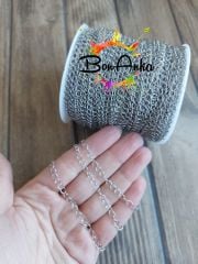 (1 metre) 316 L Çelik Beyaz 0.5 Uzatma Zinciri