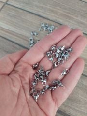 (5 adet) 316 L Çelik Beyaz Renk 501 Papağan Klips