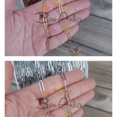 5x15 mm 316 L Paslanmaz Çelik Ataç Zincir 1 Metre