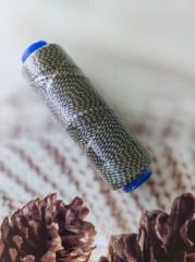 Aker Mumlu İplik 1.0 mm Sarı - Lacivert 100 m