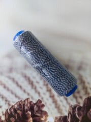 Aker Mumlu İplik 1.0 mm Siyah - Beyaz 100 m