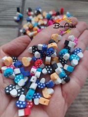 (25 Adet) Polimer Fimo Boncuk - 027
