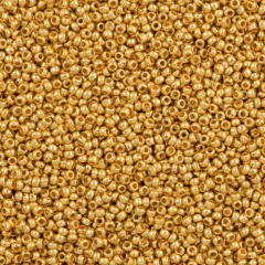 (18581 - Metalik Altın) Dizi Kum Boncuk (Eski No:330)