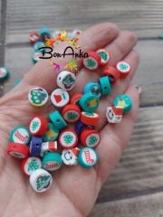 (20 Adet) Polimer Fimo Boncuk - 048