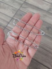 4 Halkalı Gümüş Kararmaz Kaplama İskoç İğnesi