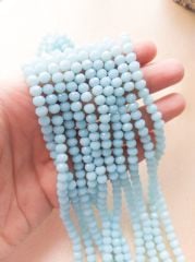 1 Dizi - 6 mm Kristal Cam Boncuk - 001