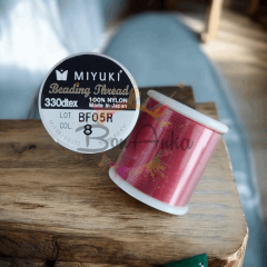 Miyuki Boncuk İpliği 08 Kırmızı Renk 50 metre