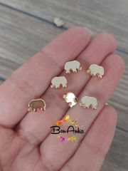 (5 adet) Lak Kaplama Fil Model Bileklik Kolye Halhal Ara Aparatı