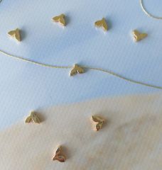 (5 adet) Altın Kaplama Kuyruk Model Bileklik Kolye Halhal Ara Aparatı