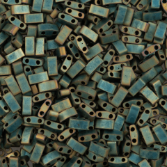 (5 gram) No:018 Miyuki Yarım Tila HTL-2008 Opak Metalik Patina