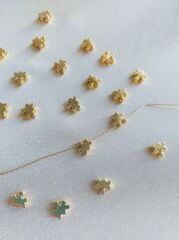 (5 adet) Altın Kaplama Puzzle Model Bileklik Kolye Halhal Ara Aparatı