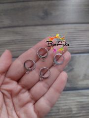 (1 çift - 2 adet) Gümüş Kaplama Küpe Aparatı