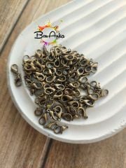 (1 adet) 10x6 mm, Antik Sarı Kaplama, 501 Papağan Kilit