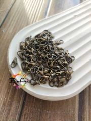 (1 adet) 12x6 mm, Antik Sarı Kaplama, 502 Papağan Kilit