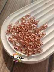 (1 adet) 12x6 mm, Rose Kaplama, 502 Papağan Kilit