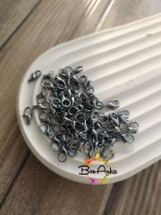 (1 adet) 12x6 mm, Siyah Nikel Kaplama, 502 Papağan Kilit